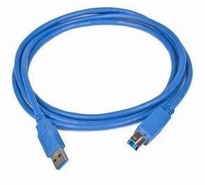 USB kabel 3.0 typ AB AM-BM modrý