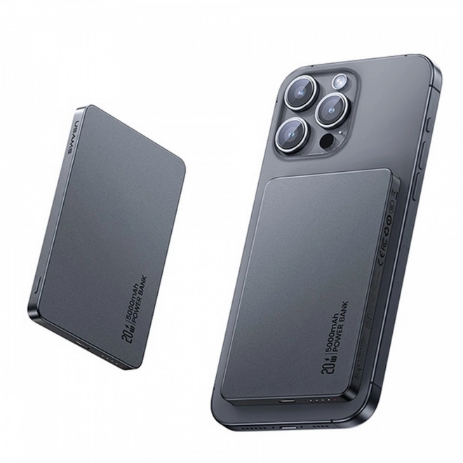 Indukční powerbanka 5000mAh 20W s rychlým nabíjením