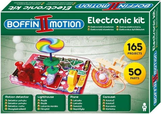 Elektronická stavebnice BOFFIN II Motion – pohyb, světla a zvuk