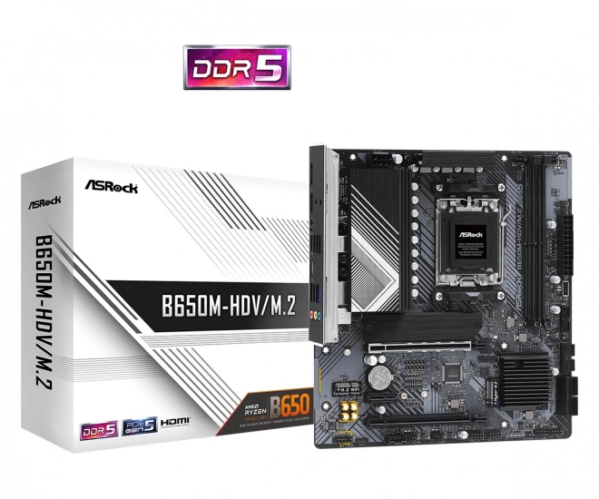 Základní deska B650M-HDV/M.2 AM5 2DDR5 HDMI/DP mATX