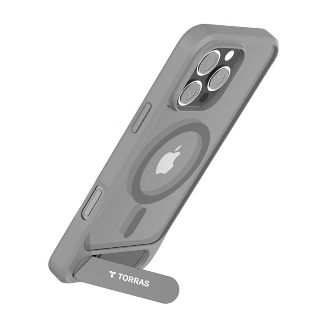 Pouzdro Torras Pstand pro iPhone 16 Pro Max Šedé