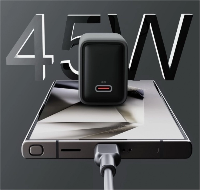 Mini nabíječka AUKEY 45W USB-C s rychlým nabíjením