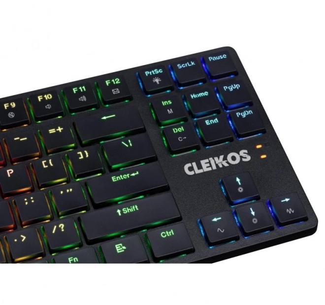 Mechanická klávesnice CLEIKOS GK-135 s LED podsvícením černá