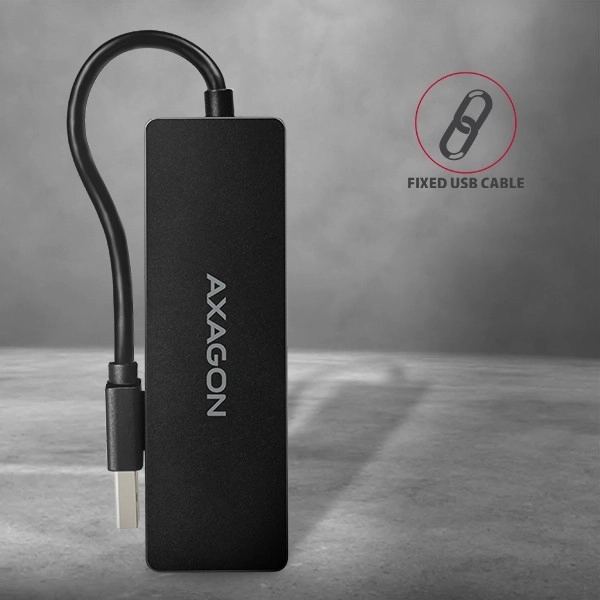 HUE-G1A 4-portový rozbočovač USB 3.2 Gen 1 SLIM, 14cm kabel typu A