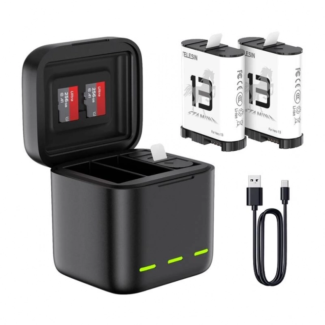 Tříkanálová nabíječka Telesin pro GoPro Hero 13 Black