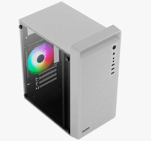 Bílá mini tower skříň CS-109 RGB USB 3.0