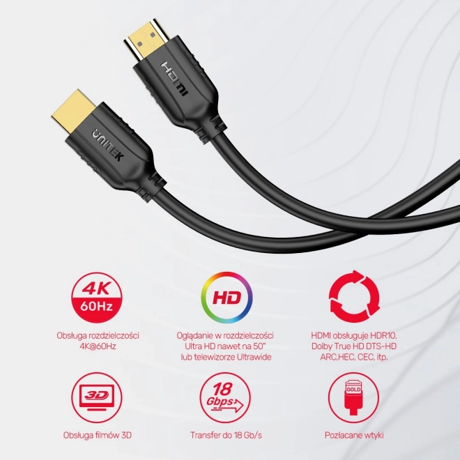 Kabel HDMI 2.0 4K 60HZ 3 m ; C11079BK-3M