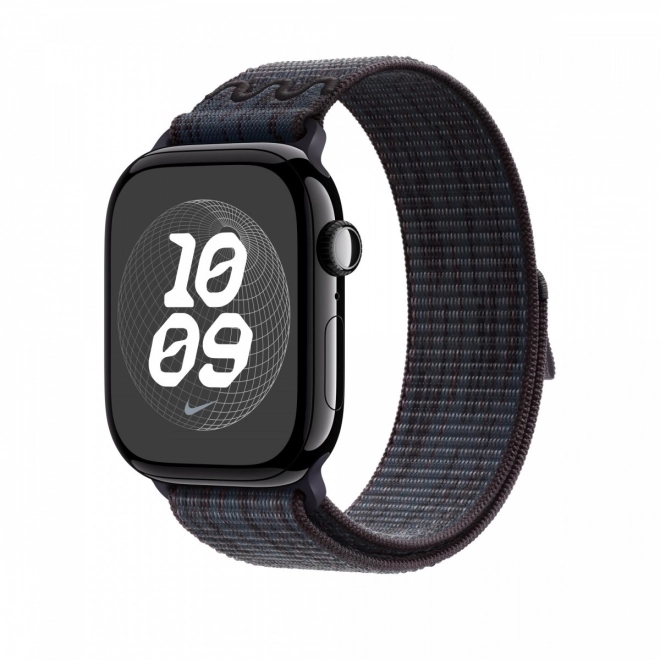 Sportovní náramek Nike v černo-modré barvě pro 46 mm obálku
