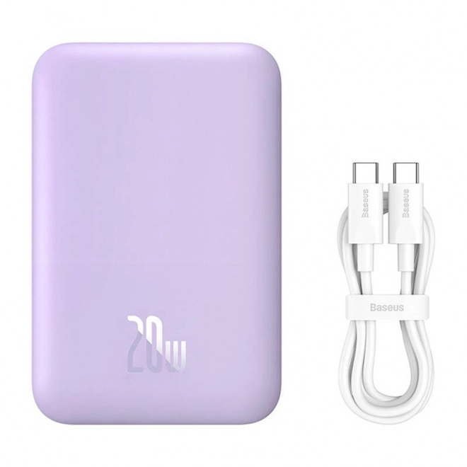 Mini powerbanka Baseus 6000 mAh 20W fialová