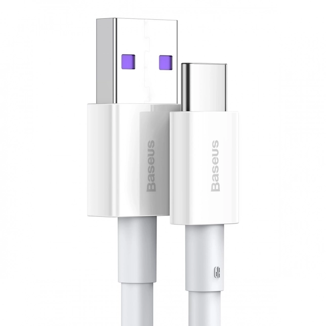 Kabel USB na USB-C řady Superior, 66W, 1m (bílý)