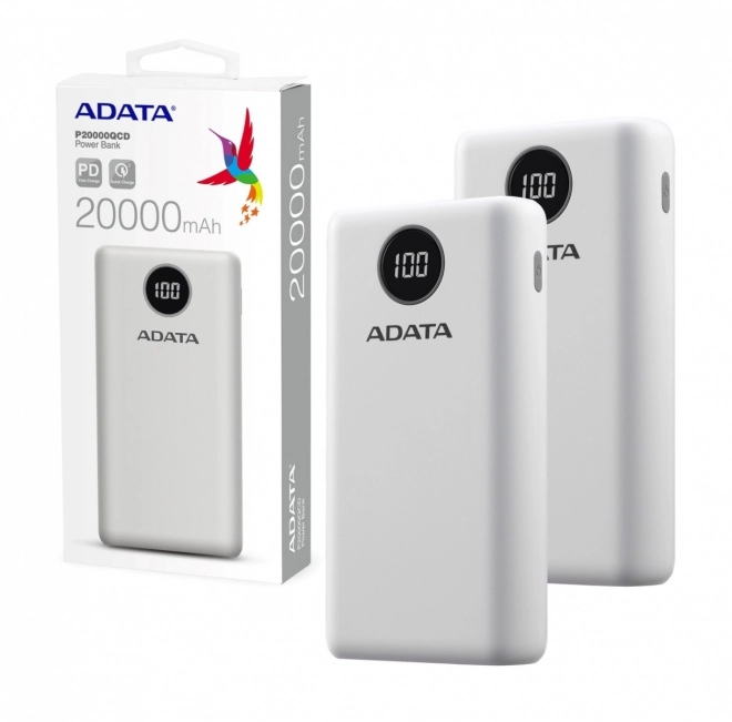 Powerbanka P20000QCD 20000mAh bílá QC/PD