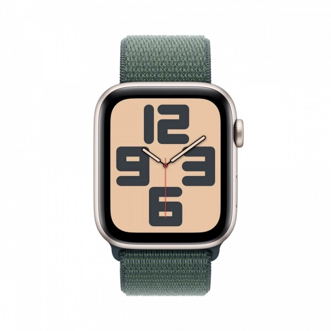 Hodinky Apple SE GPS + Cellular 44 mm - měsícová záře s horským jezerem sportovní páskou