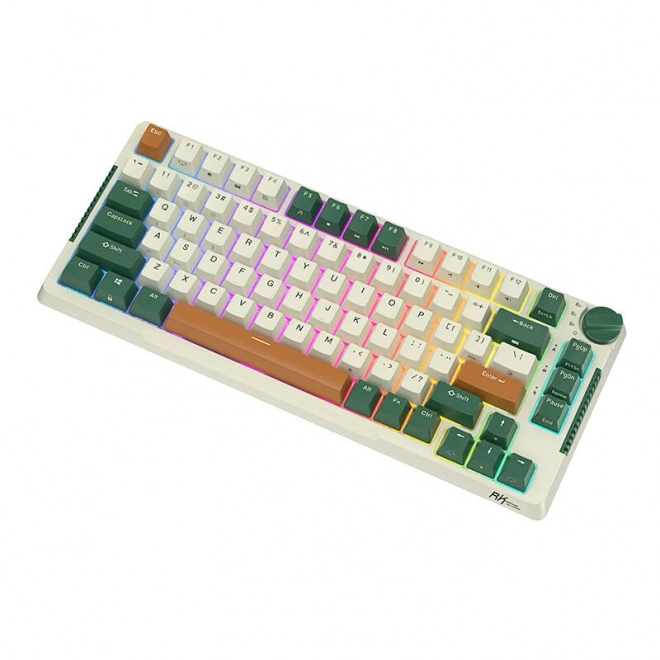 Bezdrátová mechanická klávesnice Royal Kludge RKH81 RGB, Sky cyan switch (zelený)