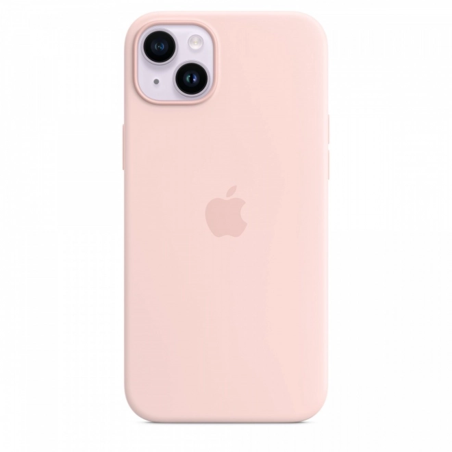 Silikonové pouzdro s MagSafe pro iPhone 14 Plus - krétová růžová
