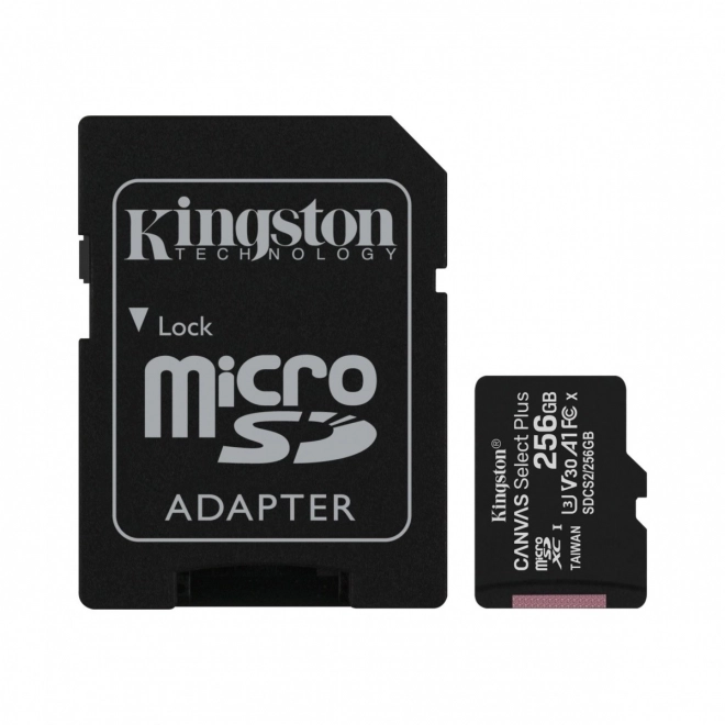 Paměťová karta MicroSD 256GB Canvas Select Plus 100/85MB/s adaptér