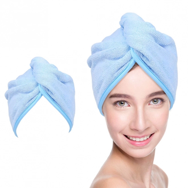RUČNÍK NA HLAVU Z MIKROVLÁKNA TURBAN NA VLASY TV