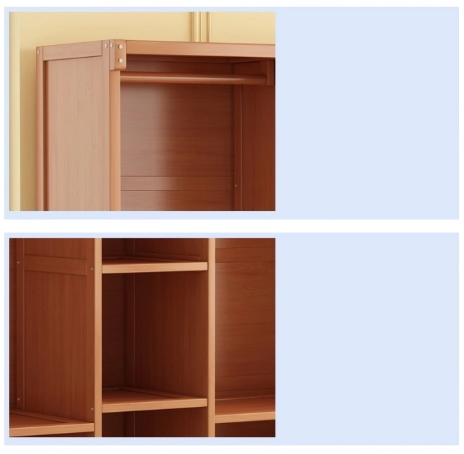 Šatní skříň, knihovna ve stylu "F" 120 cm