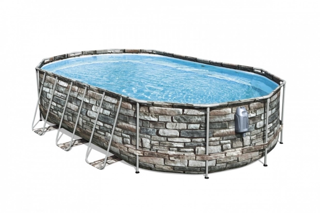 Rámový bazén 610 cm x 366 cm x 122 cm, Power Steel Swim