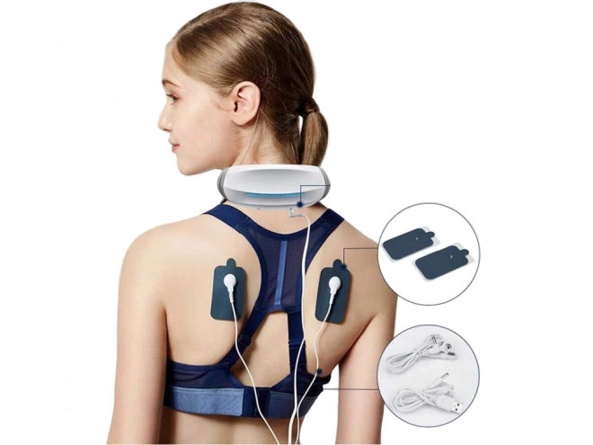 Krční elektrostimulátor TENS EMS s baterií