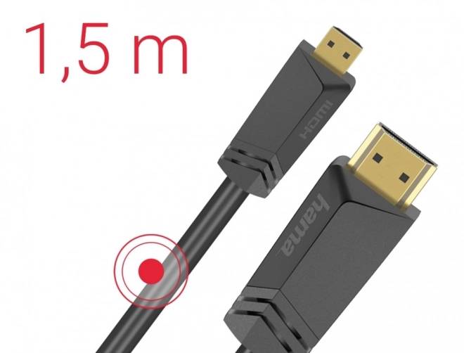 HDMI kabel s micro HDMI konektorem 1,5m