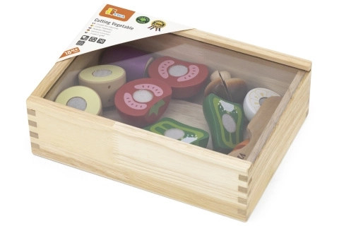 Dřevěná krájecí sada - zelenina pro děti