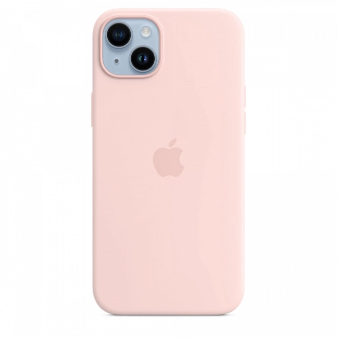 Silikonové pouzdro s MagSafe pro iPhone 14 Plus - krétová růžová