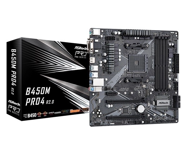 ASRock B450M Pro4 R2.0 AM4 uATX základní deska