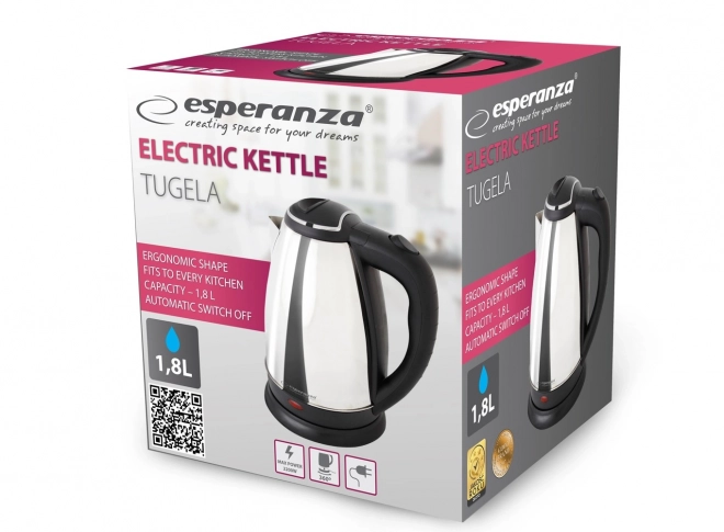 Rychlovarná konvice Tugela 1,8 l stříbrná