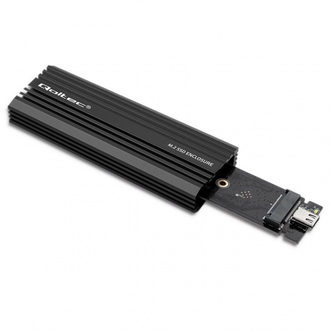 Qoltec obal na M.2 SSD NVMe a SATA s USB-C připojením, 2TB kapacita