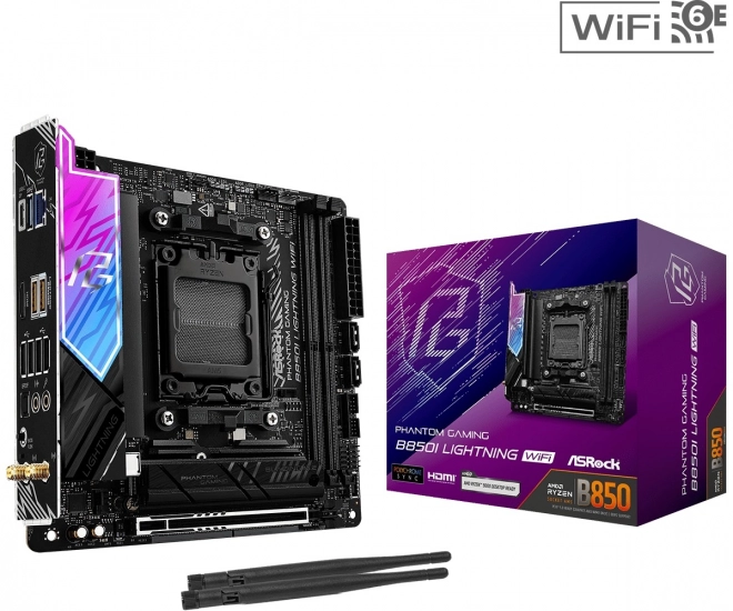 Herní základní deska B850I Lightning WiFi AM5 s DDR5