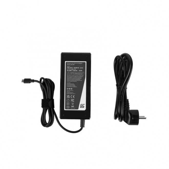 130W napájecí zdroj USB-C 5V-9V-12V-15V/3A, 20V/6,5A Power Delivery