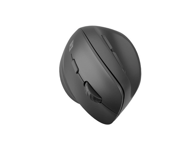 Bezdrátová vertikální myš Crake 2 2400 DPI Bluetooth 5.2 + 2,4 GHz černá