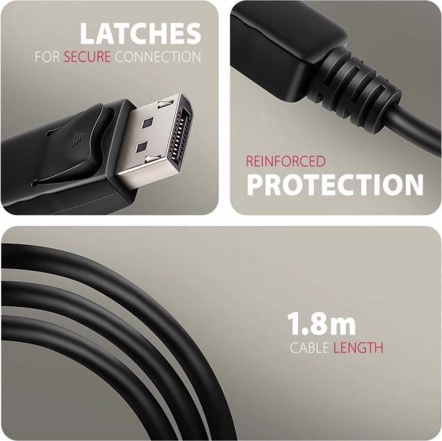 Aktivní adaptér DisplayPort na HDMI 4K/60Hz 1,8m