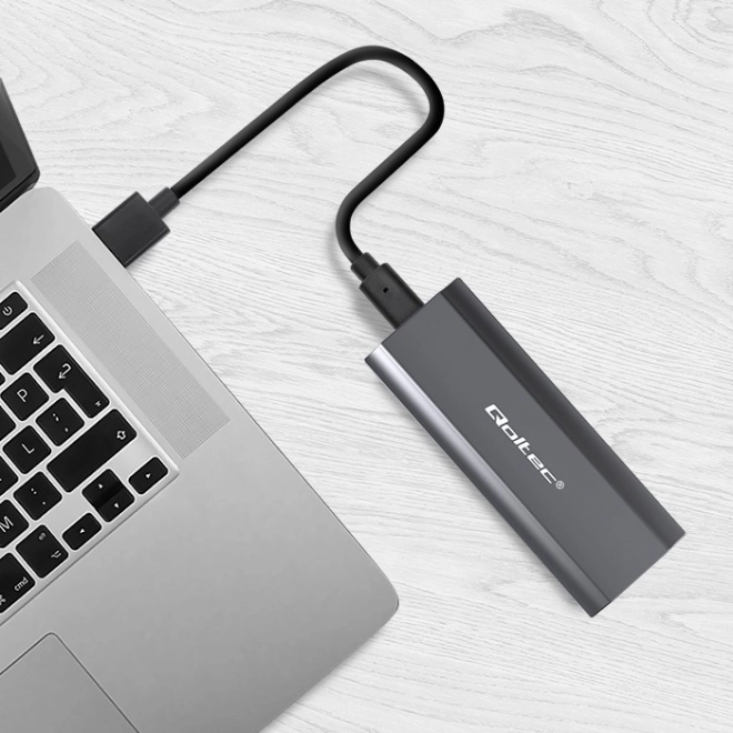Obal na disk Qoltec pro M.2 SSD SATA NVMe USB-C 2TB