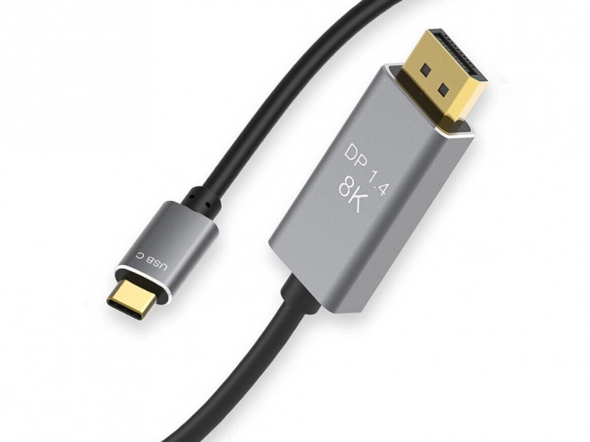 Displejový kabel s USB-C a DisplayPort 1.4, 1,8 m