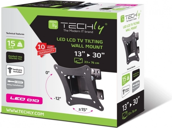 Držák na zeď pro TV LED/LCD 13-30 palců 15 kg otočný a sklopný