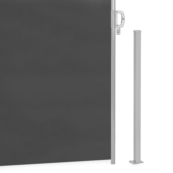 Skládací boční markýza 350x180 cm pro zahradu nebo terasu antracit