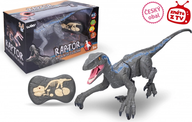 Raptor na dálkové ovládání šedý 45 cm