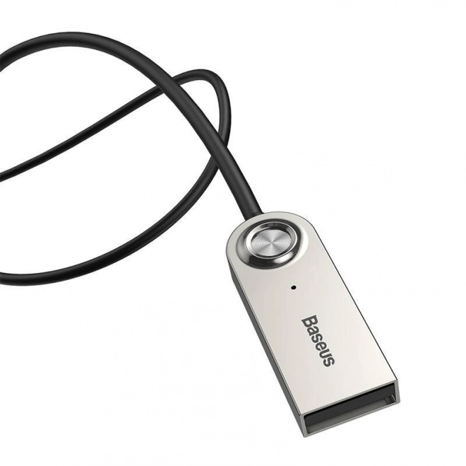 Bluetooth 5.0 USB/AUX zvukový adaptér Baseus – černý