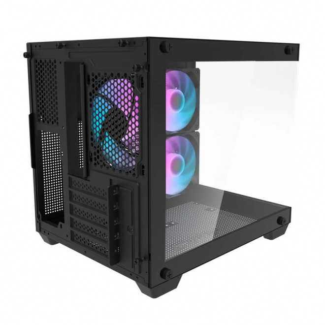 Počítačová skříň Darkflash K275 se 3 ventilátory (černá)