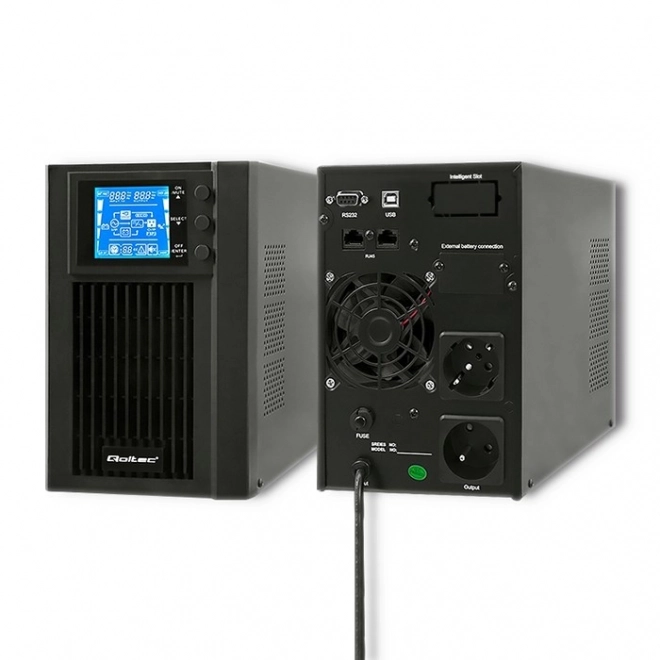 Záložní zdroj UPS online čistá sinusová vlna 1KVA 800W LCD USB