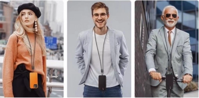 Kabel USB C smyčka 2v1 černý