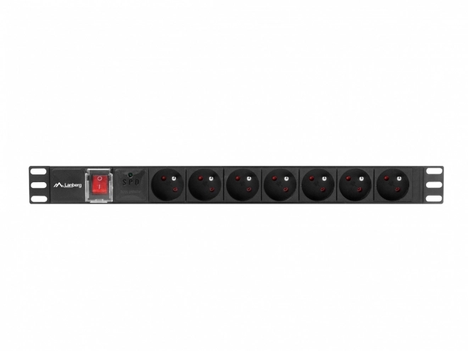 PDU 19" racková napájecí lišta 1U 10A 7X 230V CZ 2m černá C14
