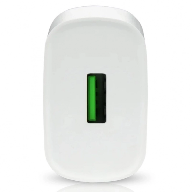 Bílá USB nabíječka 18W QC3.0