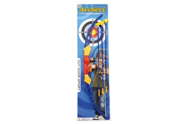 Luk+3 šípy s přísavkami plast 74cm na kartě