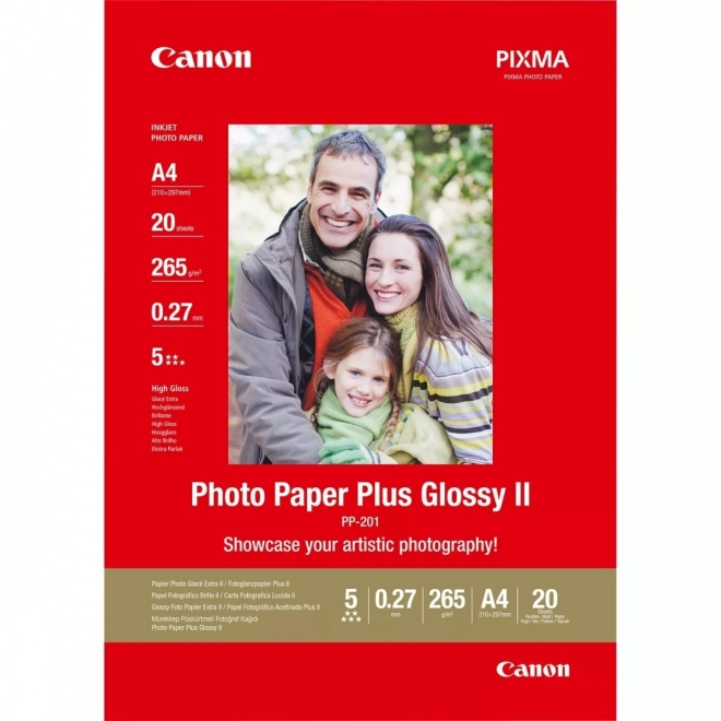 Canon fotopapír Plus Glossy II A4