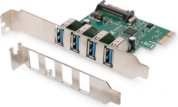 PCIe řadič USB 3.0 s 4 porty (chipset VL805)