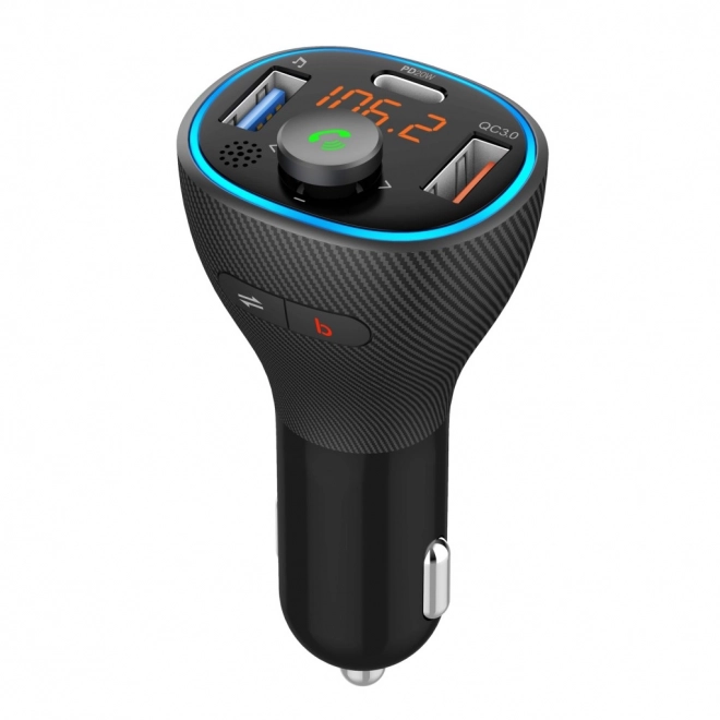 FM MP3 transmitter do auta s funkcí BT, USB LCD FM-73 QC3.0