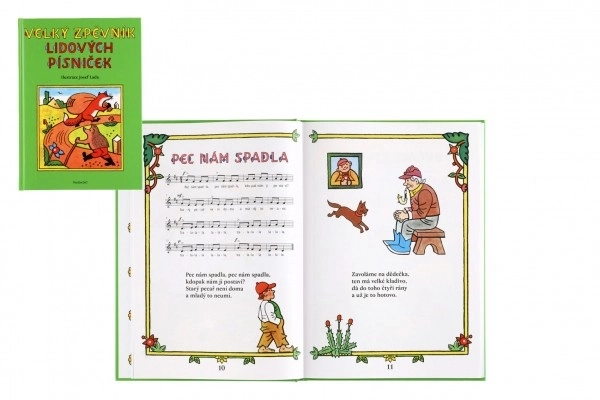 Velký zpěvník lidových písniček s ilustracemi Josefa Lady