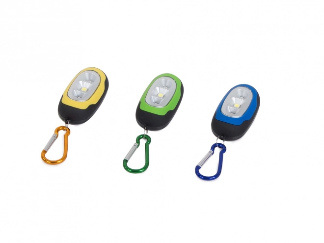Mini LED svítilna na klíče s magnetem a výstražným režimem